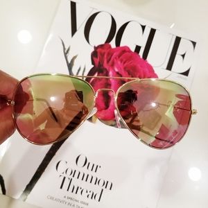 Women's Rose Gold Aviators by VogueAffordably